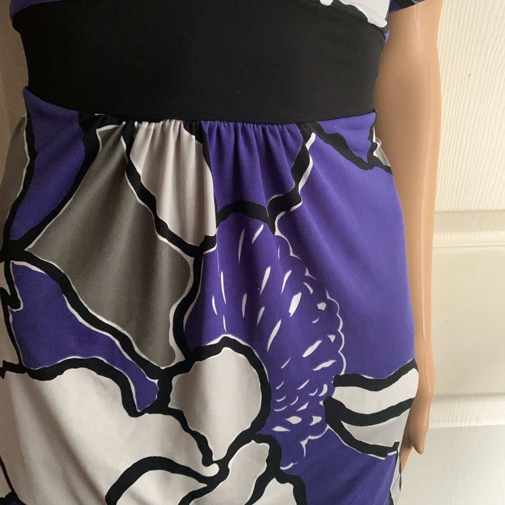 Gray and Purple Flower Shirt - Picture 13 of 16